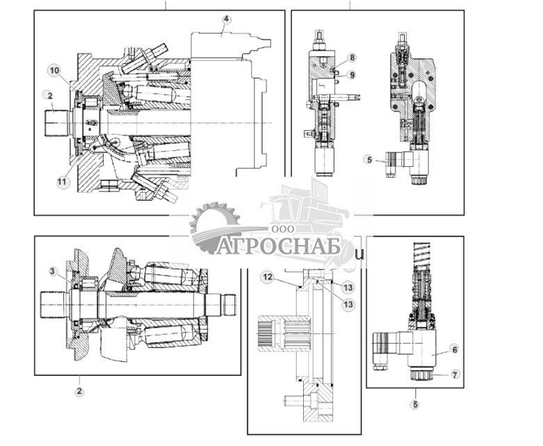 Components, Hydraulic Drive Pump, 210 cc - ST849666 488.jpg